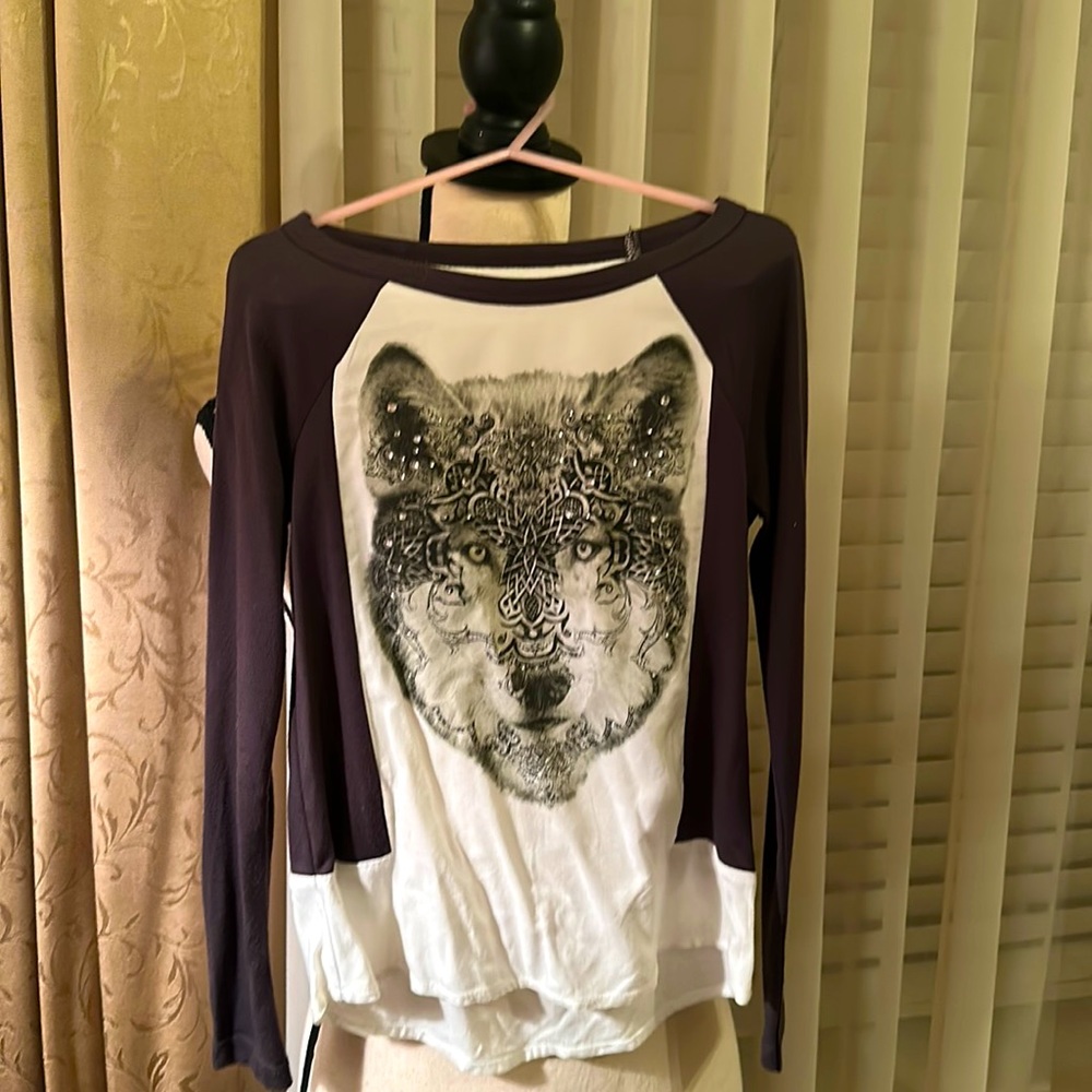 D-Signed Size S Wolf Long-sleeved shirt